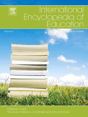 cover image of International Encyclopedia of Education